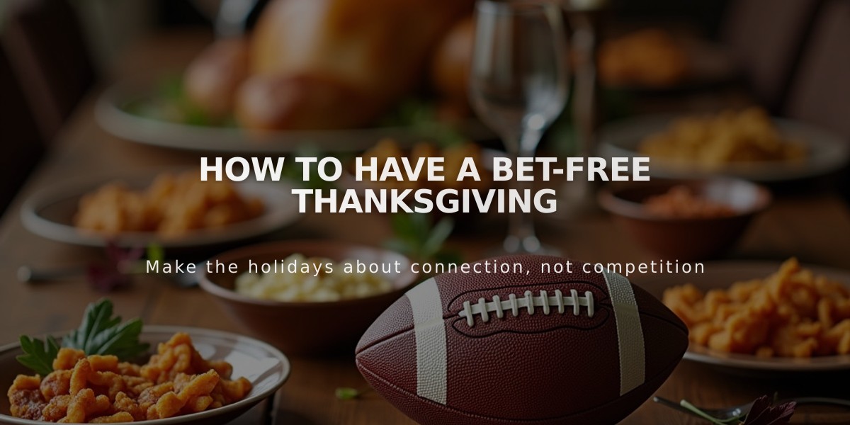 Thanksgiving Without Sports Betting: A Guide to Breaking Free