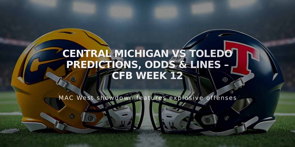 Central Michigan vs Toledo Odds, Predictions & Betting Lines: Tuesday MAC Football Week 12