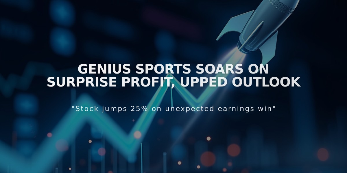 Genius Sports Stock Surges 16% After Third-Quarter Profit Beat and Raised 2024 Forecast