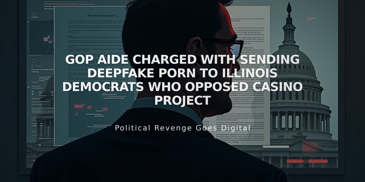 GOP Aide Charged with Sending Deepfake Porn to Illinois Democrats Who Opposed Casino Project