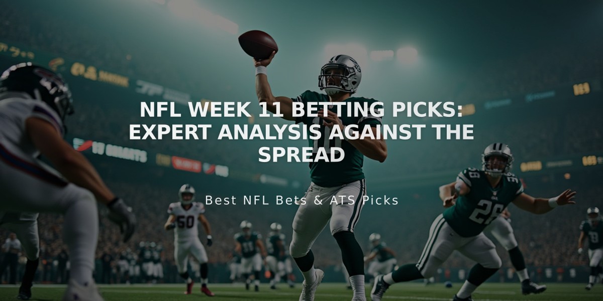 NFL Week 11 Betting Picks: Expert Analysis Against the Spread