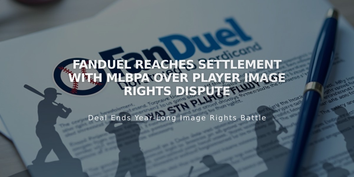 FanDuel Reaches Settlement with MLBPA Over Player Image Rights Dispute