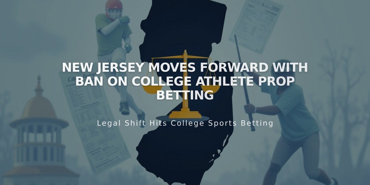 New Jersey Moves Forward With Ban On College Athlete Prop Betting