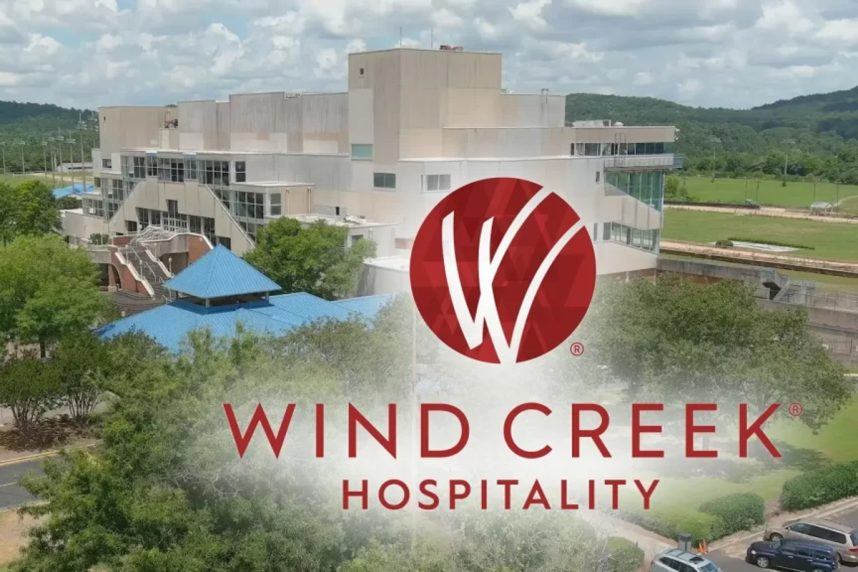 Wind Creek Casino building exterior view