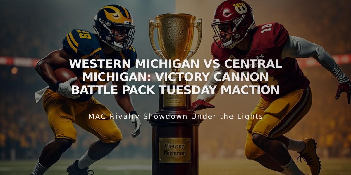 Western Michigan vs Central Michigan: Victory Cannon Battle Pack Tuesday MACtion