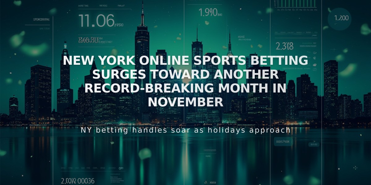 New York Online Sports Betting Surges Toward Another Record-Breaking Month in November