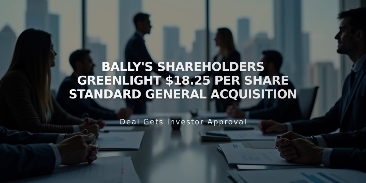 Bally's Shareholders Greenlight $18.25 Per Share Standard General Acquisition