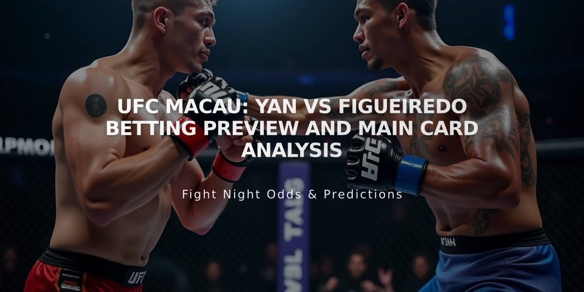 UFC Macau: Yan vs Figueiredo Betting Preview and Main Card Analysis