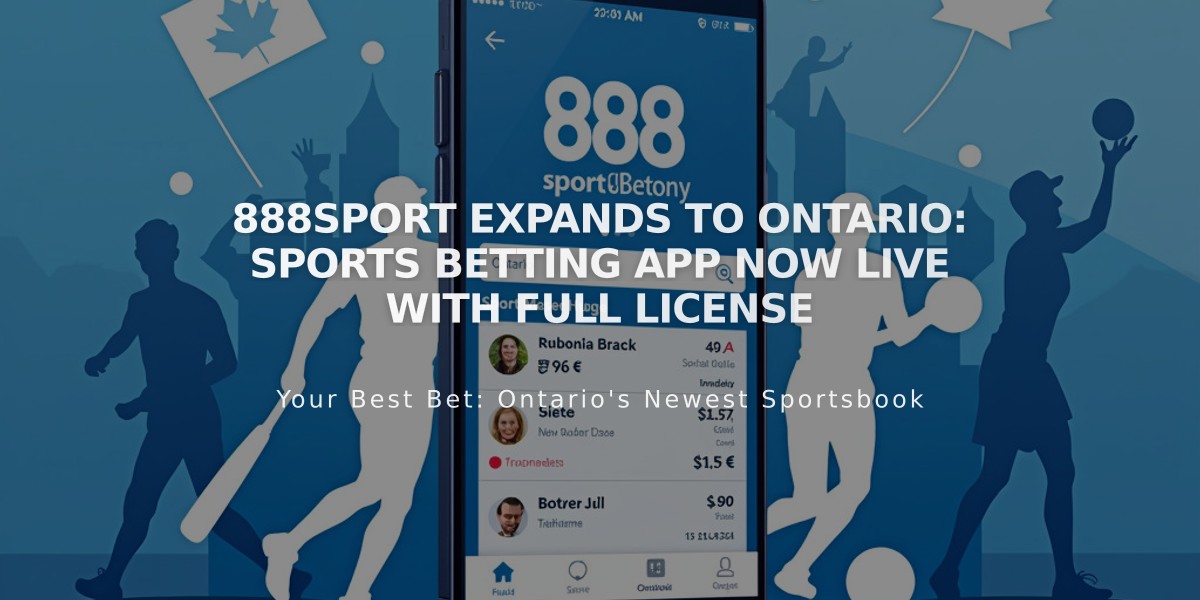 888sport Expands to Ontario: Sports Betting App Now Live with Full License