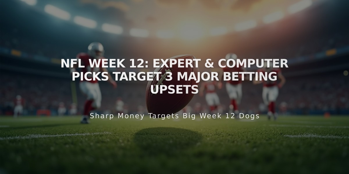 NFL Week 12: Expert & Computer Picks Target 3 Major Betting Upsets