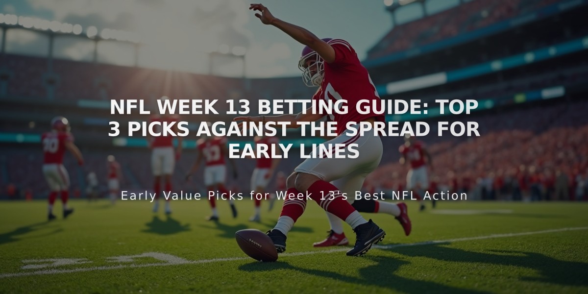 NFL Week 13 Betting Guide: Top 3 Picks Against the Spread for Early Lines