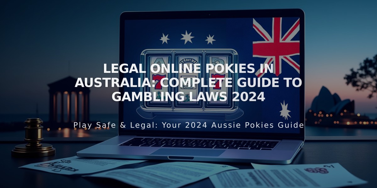 Legal Online Pokies in Australia: Complete Guide to Gambling Laws 2024