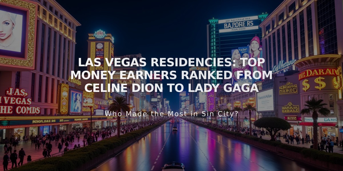 Las Vegas Residencies: Top Money Earners Ranked From Celine Dion to Lady Gaga