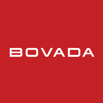 White Bovada logo on red background