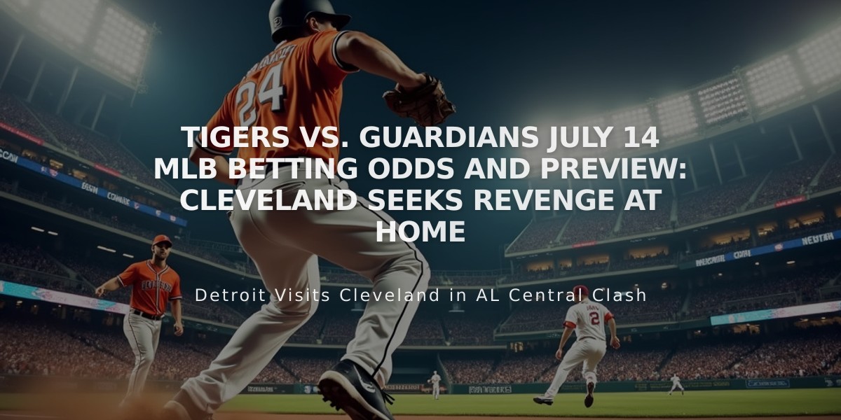 Tigers vs. Guardians July 14 MLB Betting Odds and Preview: Cleveland Seeks Revenge at Home