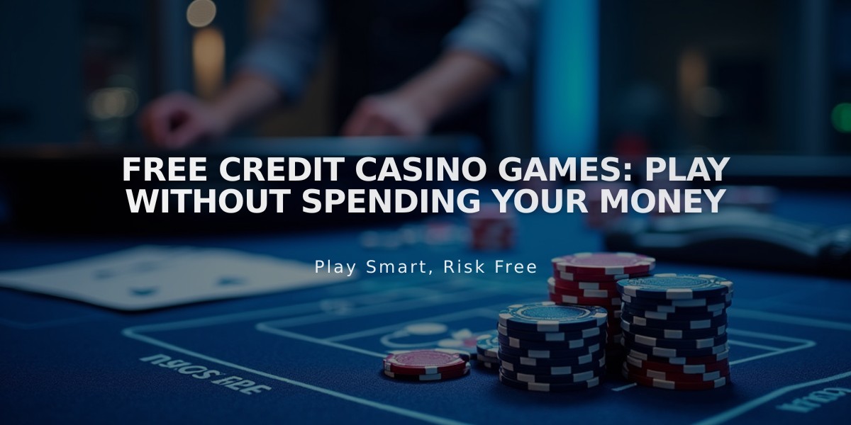 Free Credit Casino Games: Play Without Spending Your Money