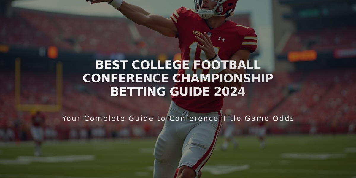 Best College Football Conference Championship Betting Guide 2024