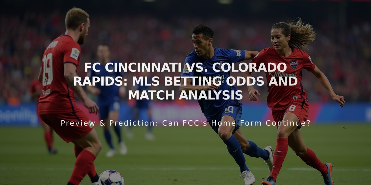 FC Cincinnati vs. Colorado Rapids: MLS Betting Odds and Match Analysis