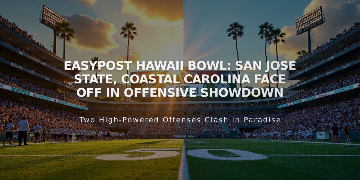 EasyPost Hawaii Bowl: San Jose State, Coastal Carolina Face Off in Offensive Showdown