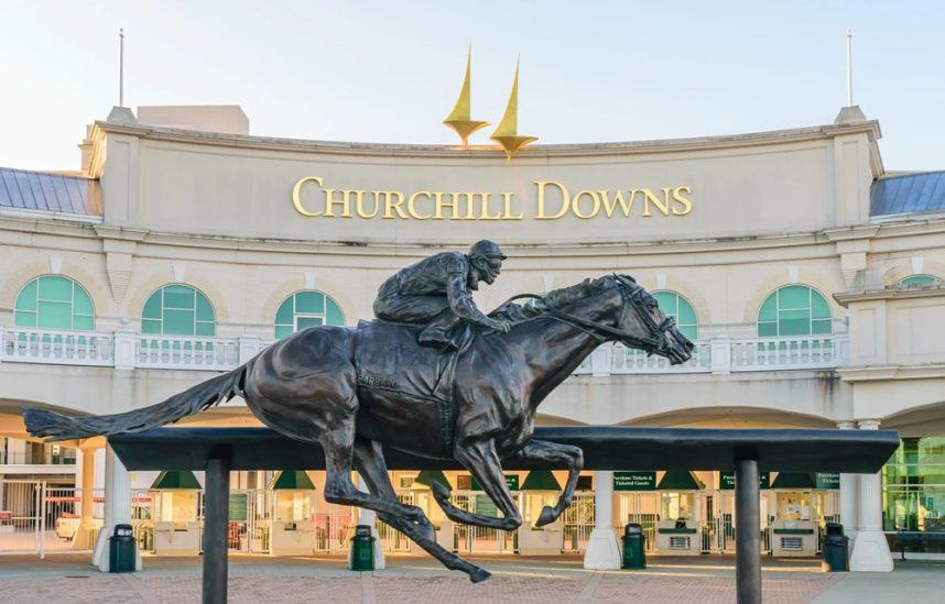 Churchill Downs racetrack exterior view