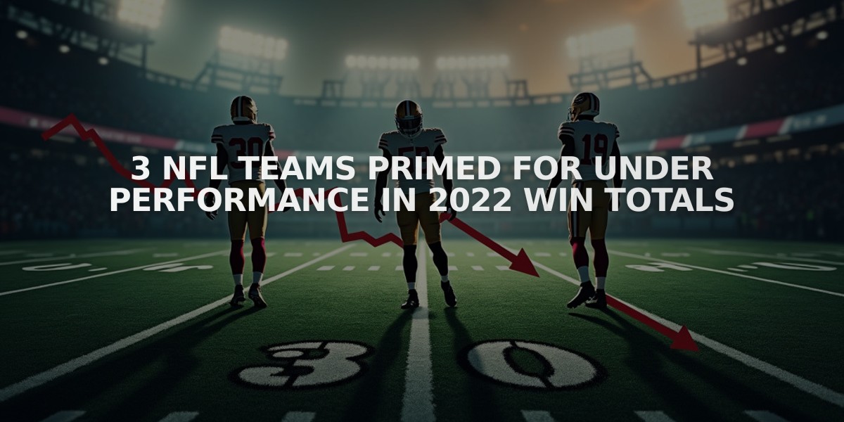 3 NFL Teams Primed for Under Performance in 2022 Win Totals