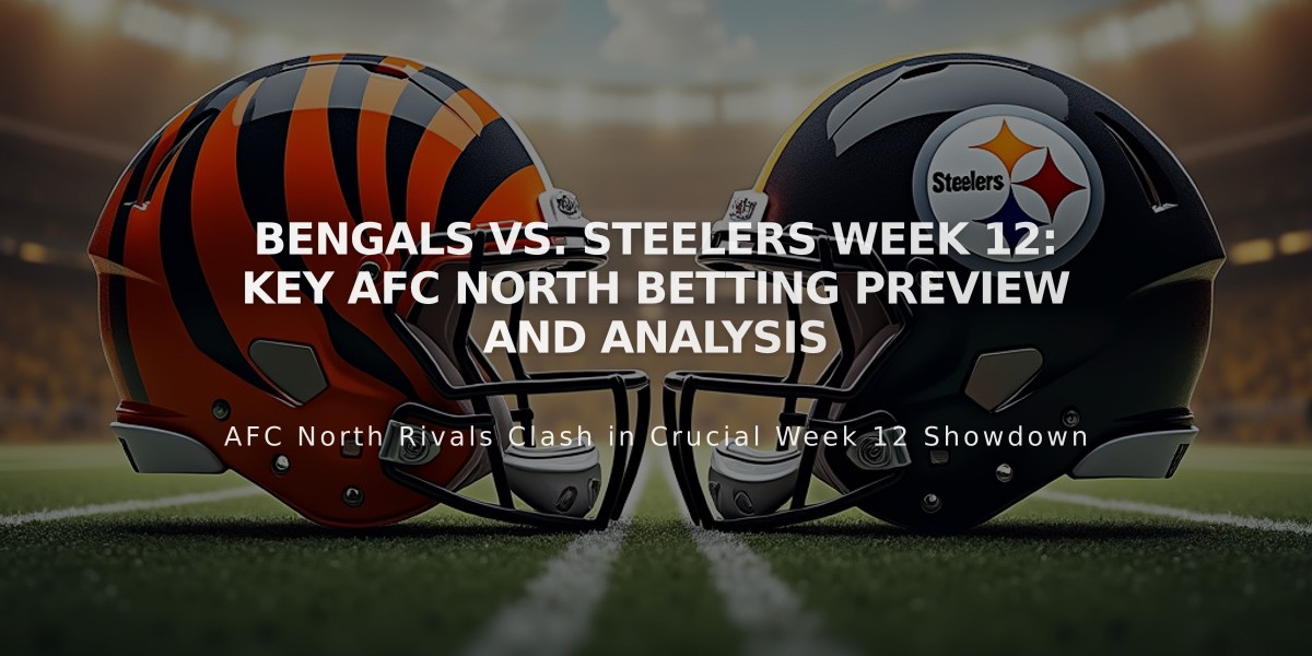 Bengals vs. Steelers Week 12: Key AFC North Betting Preview and Analysis