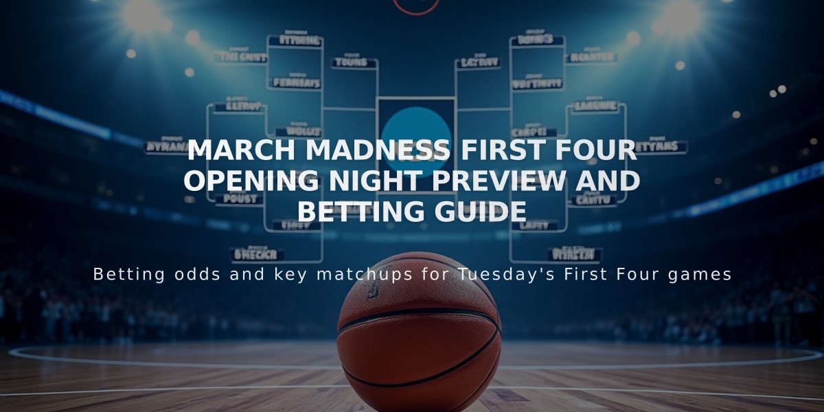 March Madness First Four Opening Night Preview and Betting Guide