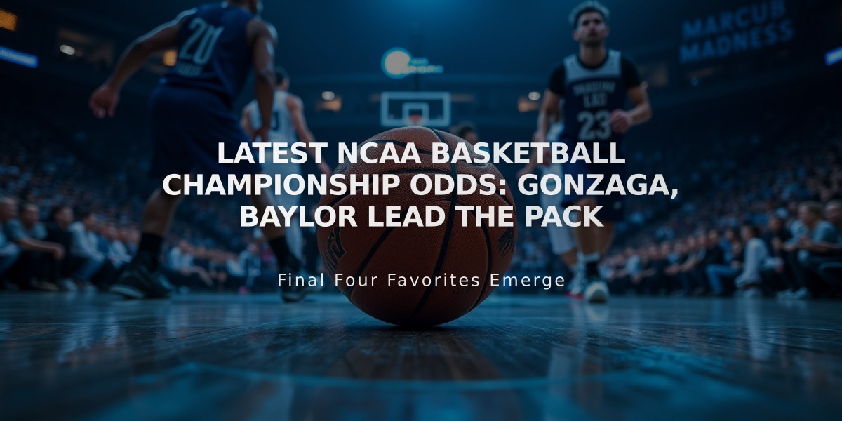 Latest NCAA Basketball Championship Odds: Gonzaga, Baylor Lead the Pack