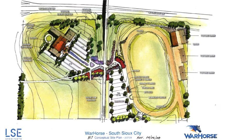 Warhorse casino racetrack layout