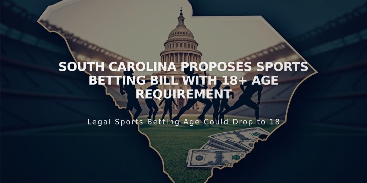 South Carolina Proposes Sports Betting Bill with 18+ Age Requirement