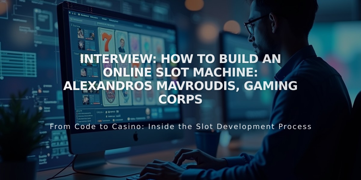 Interview: How to Build an Online Slot Machine: Alexandros Mavroudis, Gaming Corps