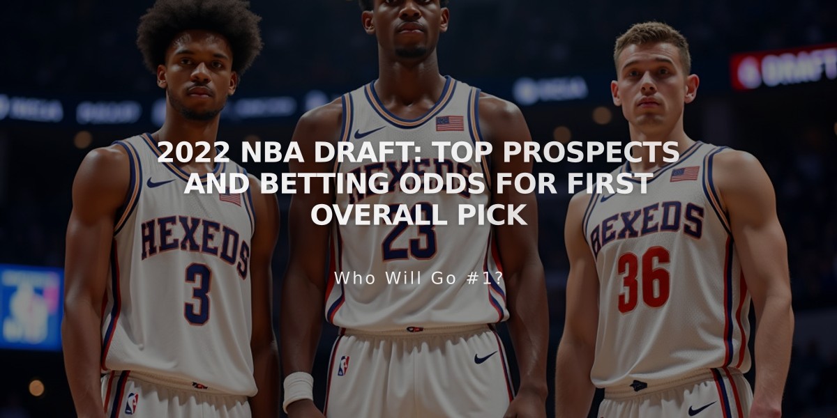 2022 NBA Draft: Top Prospects and Betting Odds for First Overall Pick