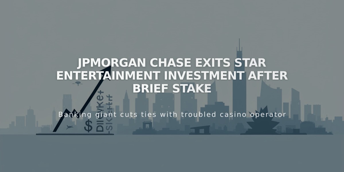 JPMorgan Chase Exits Star Entertainment Investment After Brief Stake