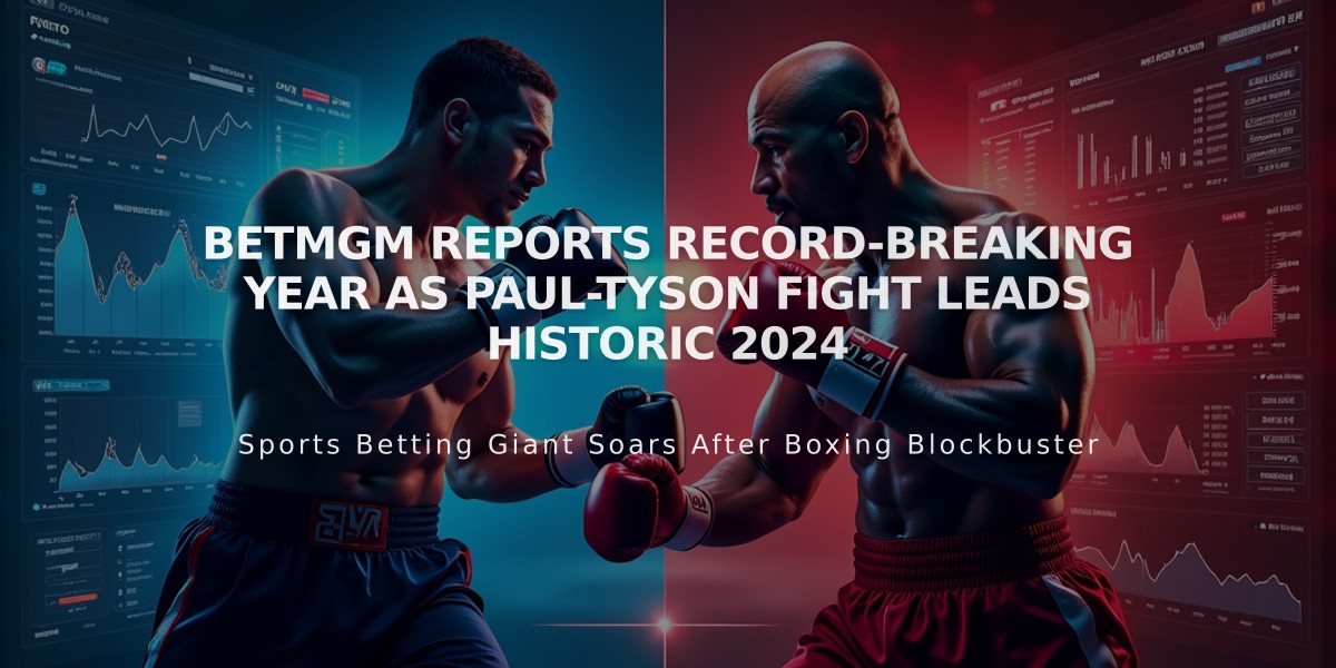 BetMGM Reports Record-Breaking Year as Paul-Tyson Fight Leads Historic 2024