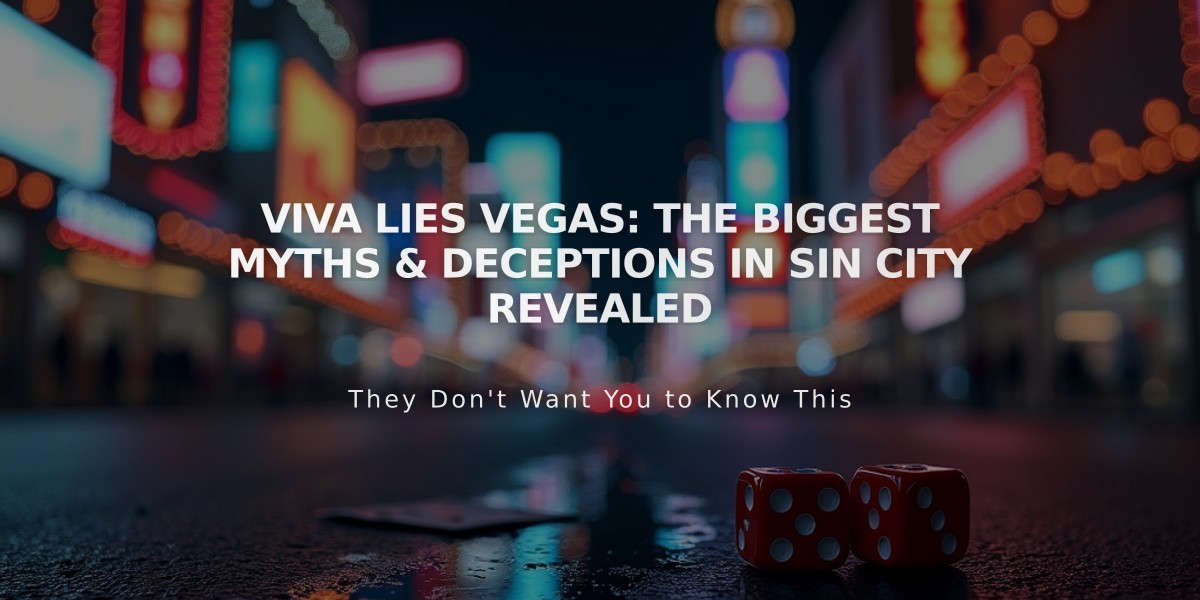 VIVA LIES VEGAS: The Biggest Myths & Deceptions in Sin City Revealed