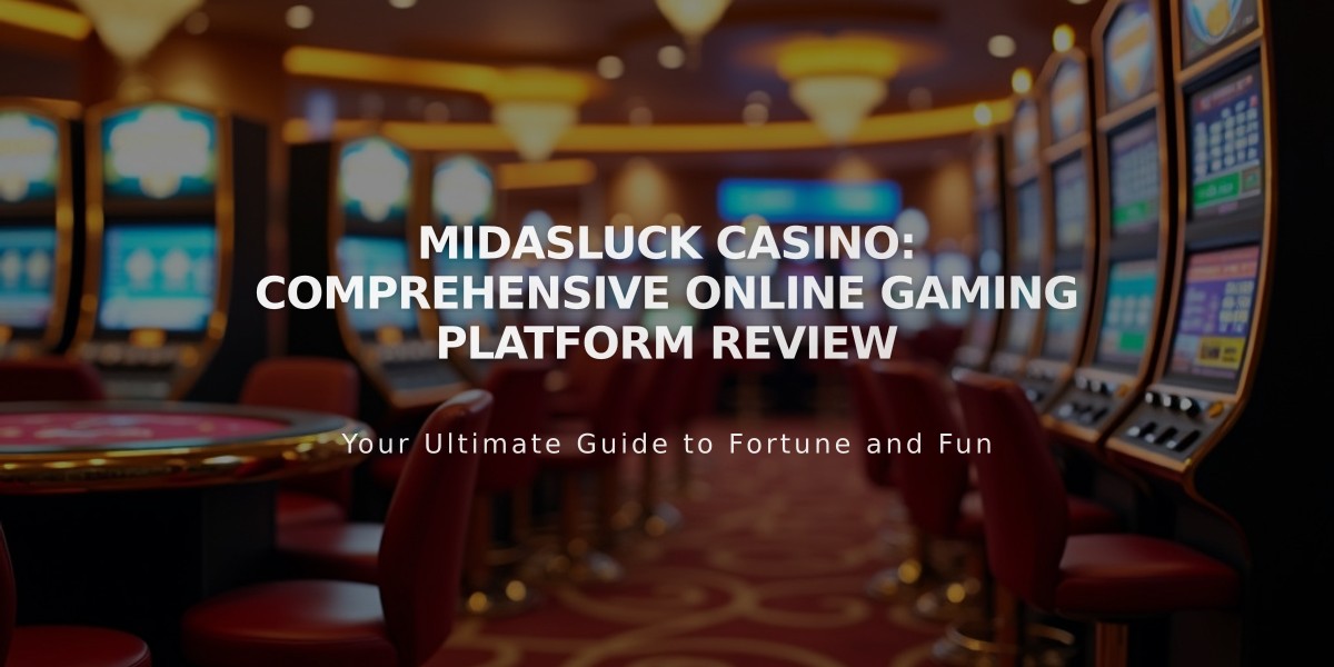 MidasLuck Casino: Comprehensive Online Gaming Platform Review