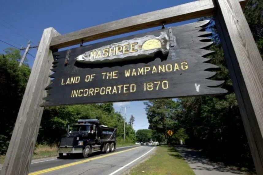 Wampanoag tribal land in Mashpee Massachusetts