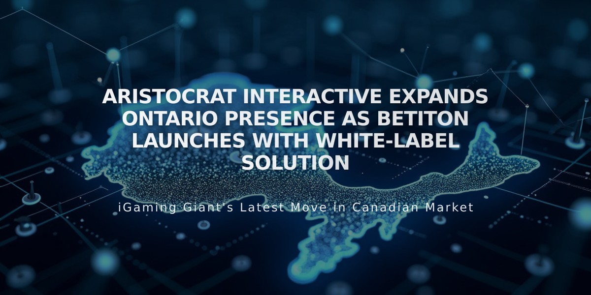 Aristocrat Interactive Expands Ontario Presence as Betiton Launches with White-Label Solution