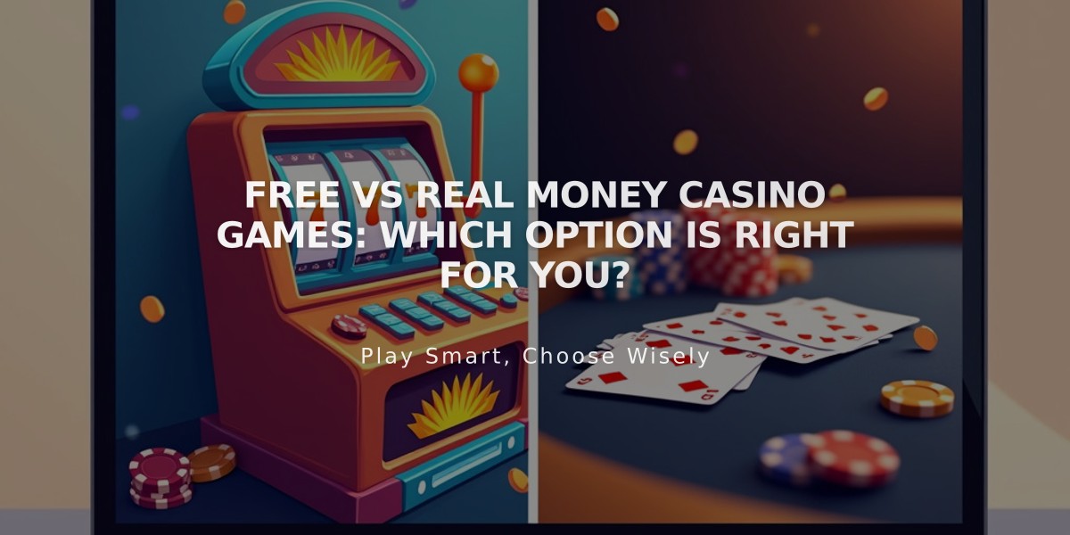 Free vs Real Money Casino Games: Which Option Is Right for You?