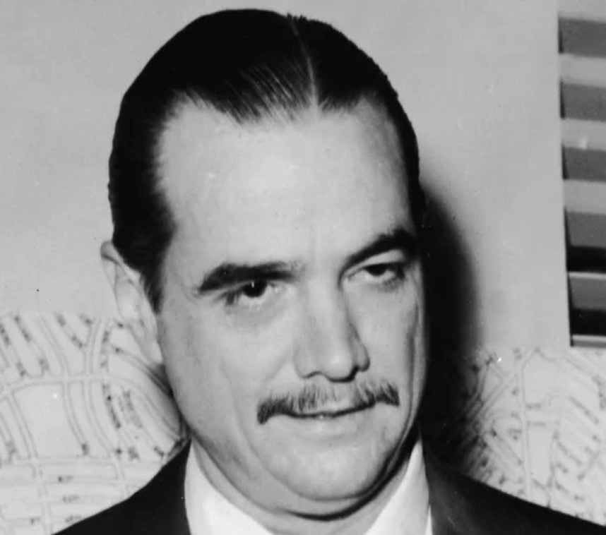 Howard Hughes portrait in black-and-white