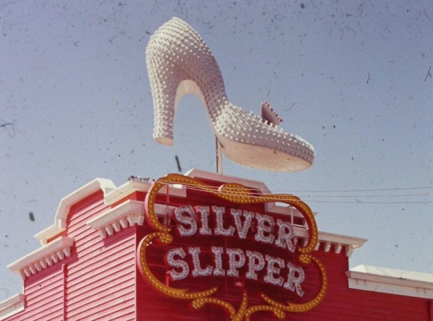 Las Vegas Silver Slipper sign, 1965