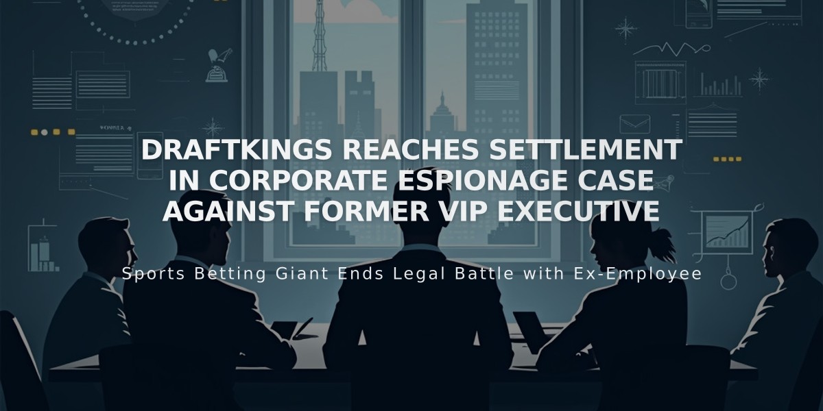 DraftKings Reaches Settlement in Corporate Espionage Case Against Former VIP Executive