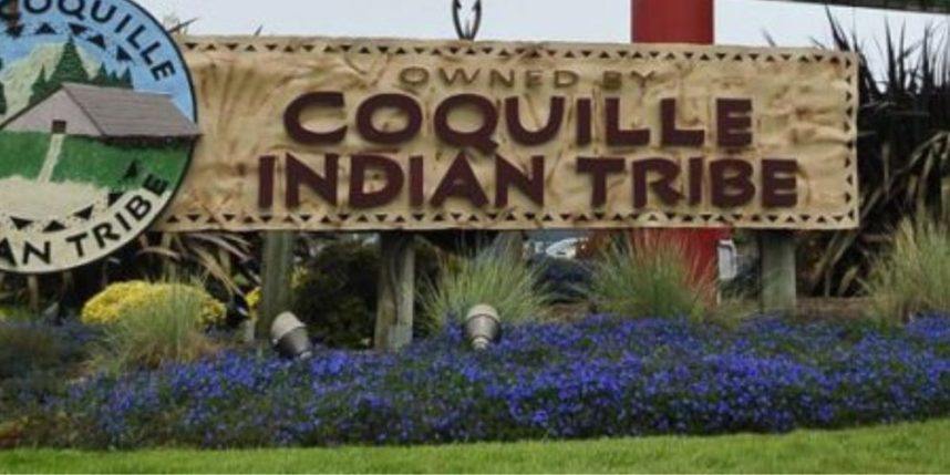 Coquille Tribe outdoor sign