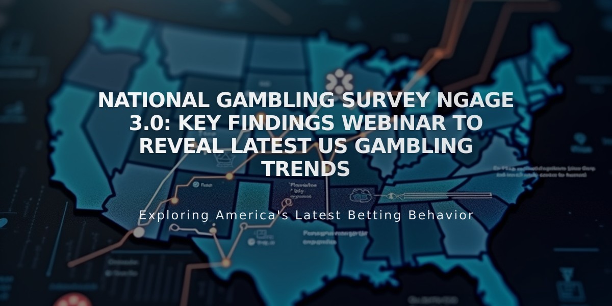 National Gambling Survey NGAGE 3.0: Key Findings Webinar to Reveal Latest US Gambling Trends