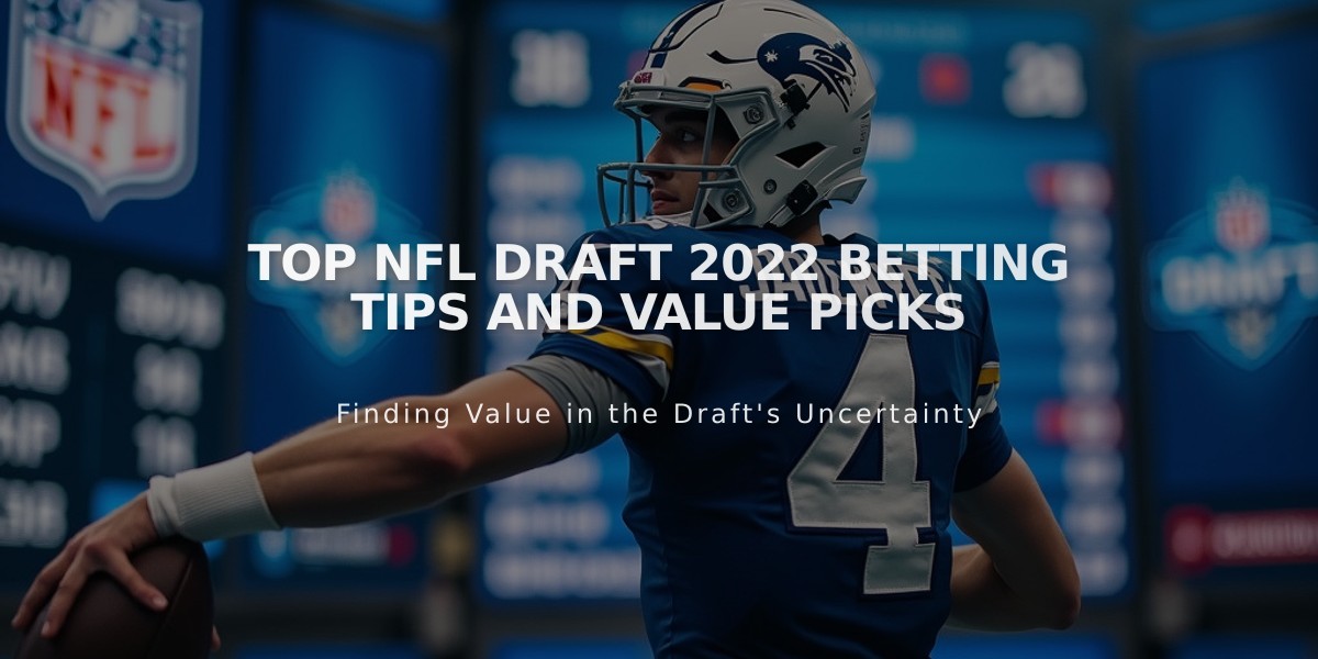 Top NFL Draft 2022 Betting Tips and Value Picks