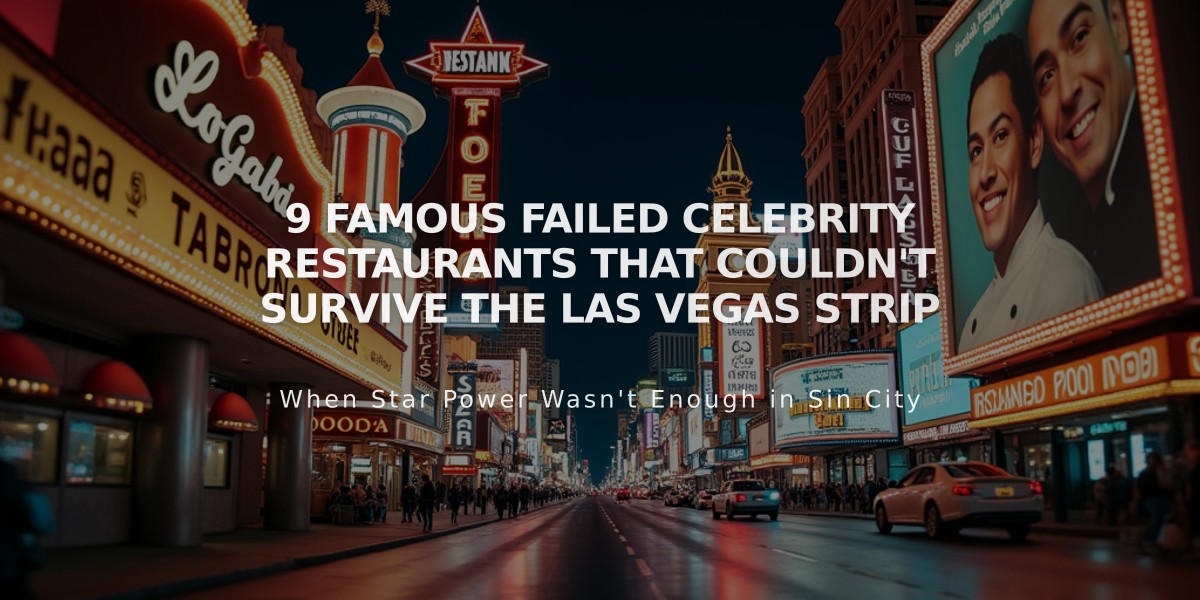 9 Famous Failed Celebrity Restaurants That Couldn't Survive the Las Vegas Strip