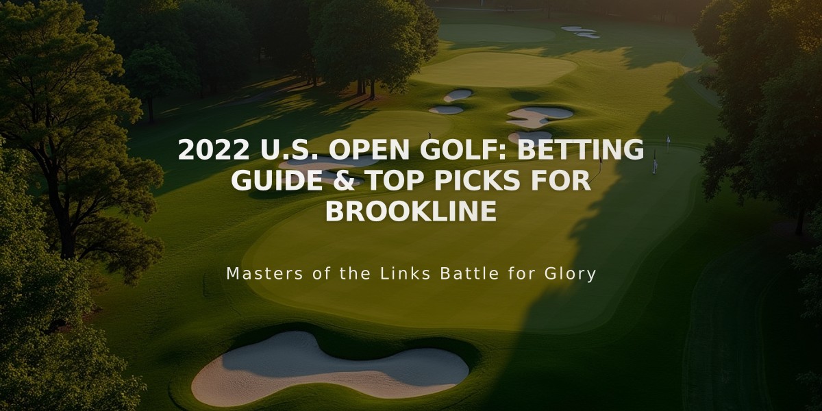 2022 U.S. Open Golf: Betting Guide & Top Picks for Brookline