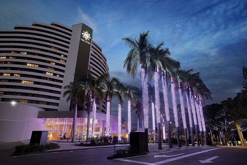 Star Gold Coast casino at night