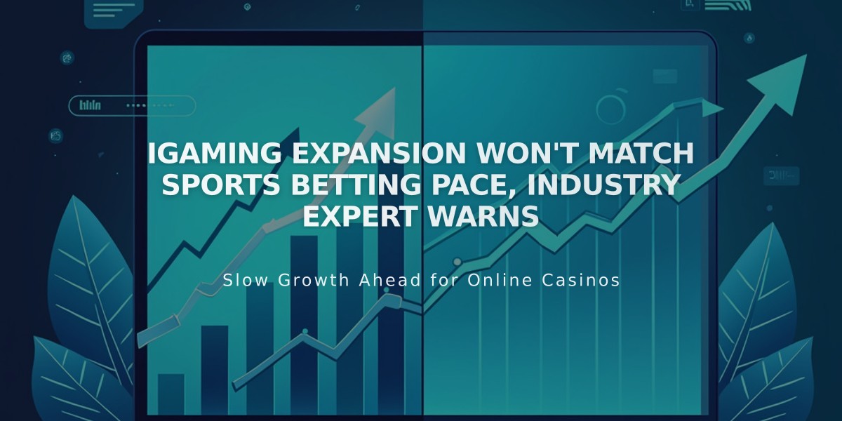 iGaming Expansion Won't Match Sports Betting Pace, Industry Expert Warns