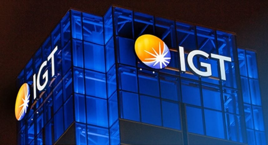 IGT headquarters with blue glass exterior